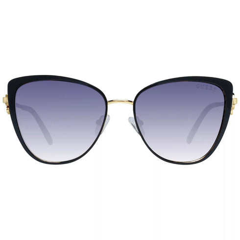 Guess Gf6141 01B Shiny Black Gradient Smoke Sunglasses